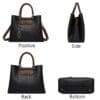 Luxury Leather Handbag Tote 4