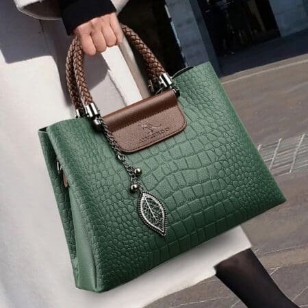Luxury Leather Handbag Tote